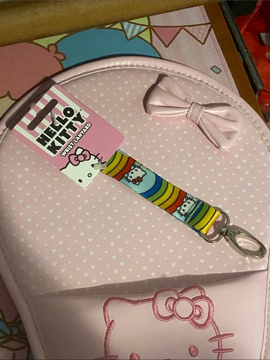 Hello Kitty Accessories - NWT Hello Kitty Wrist Lanyard 🌈🖤